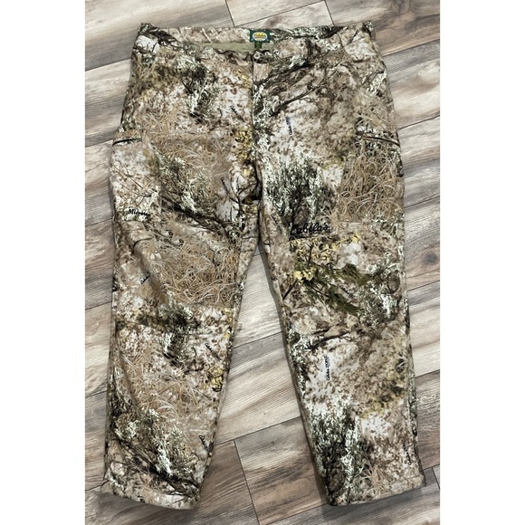 Cabelas Dry Plus Camo Hunting Pants Mens Sz 46 Thinsulate Timber Ducks Deer